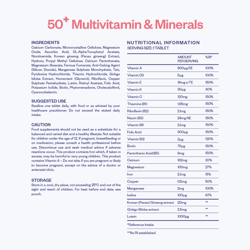 Multivitamin Tablets For Over 50