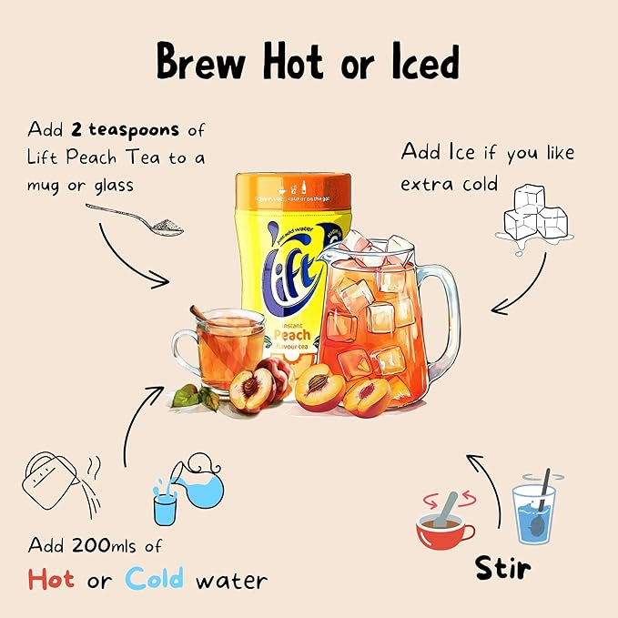 Lift Instant Peach Flavour Tea