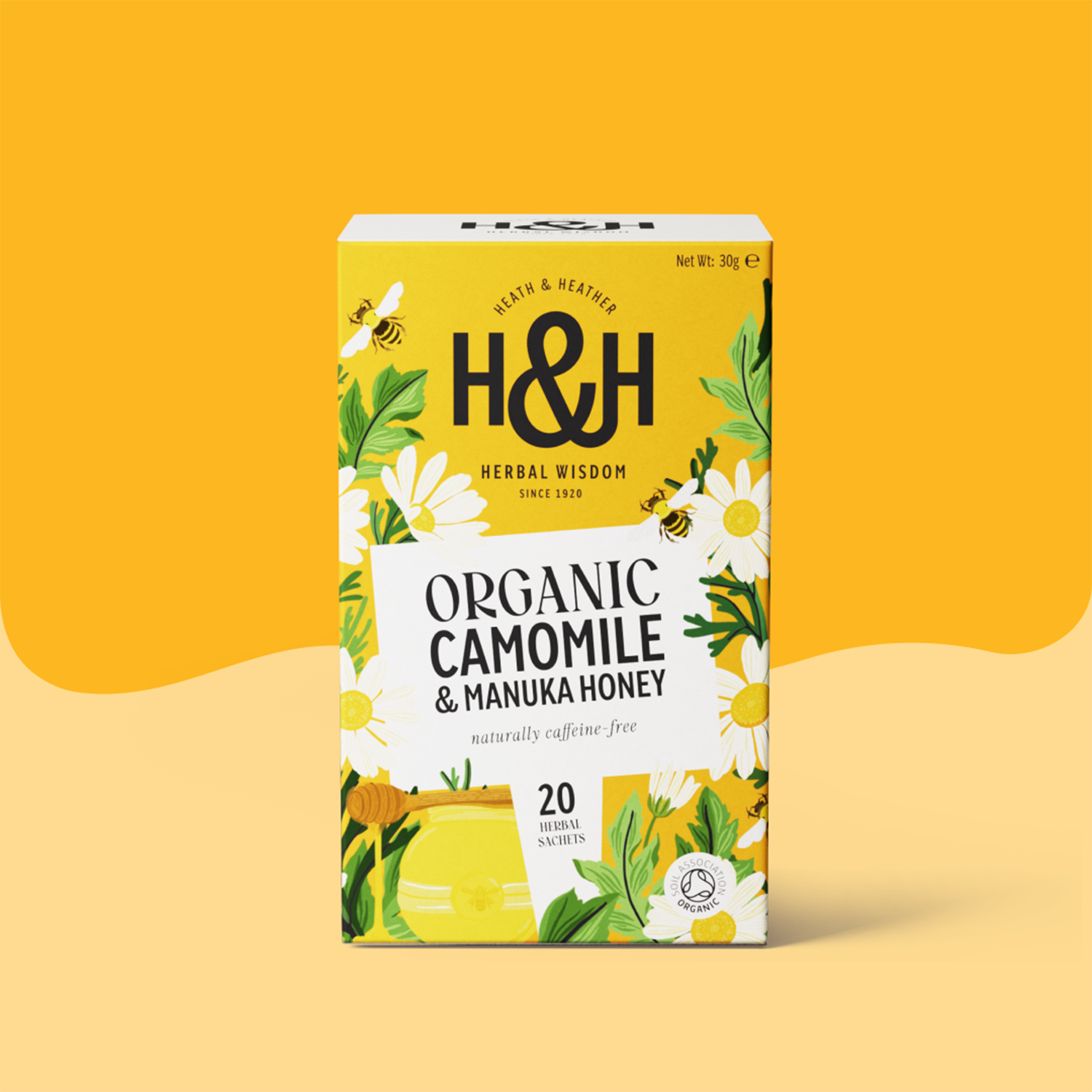 H&H Camomile & Manuka Honey Herbal Tea