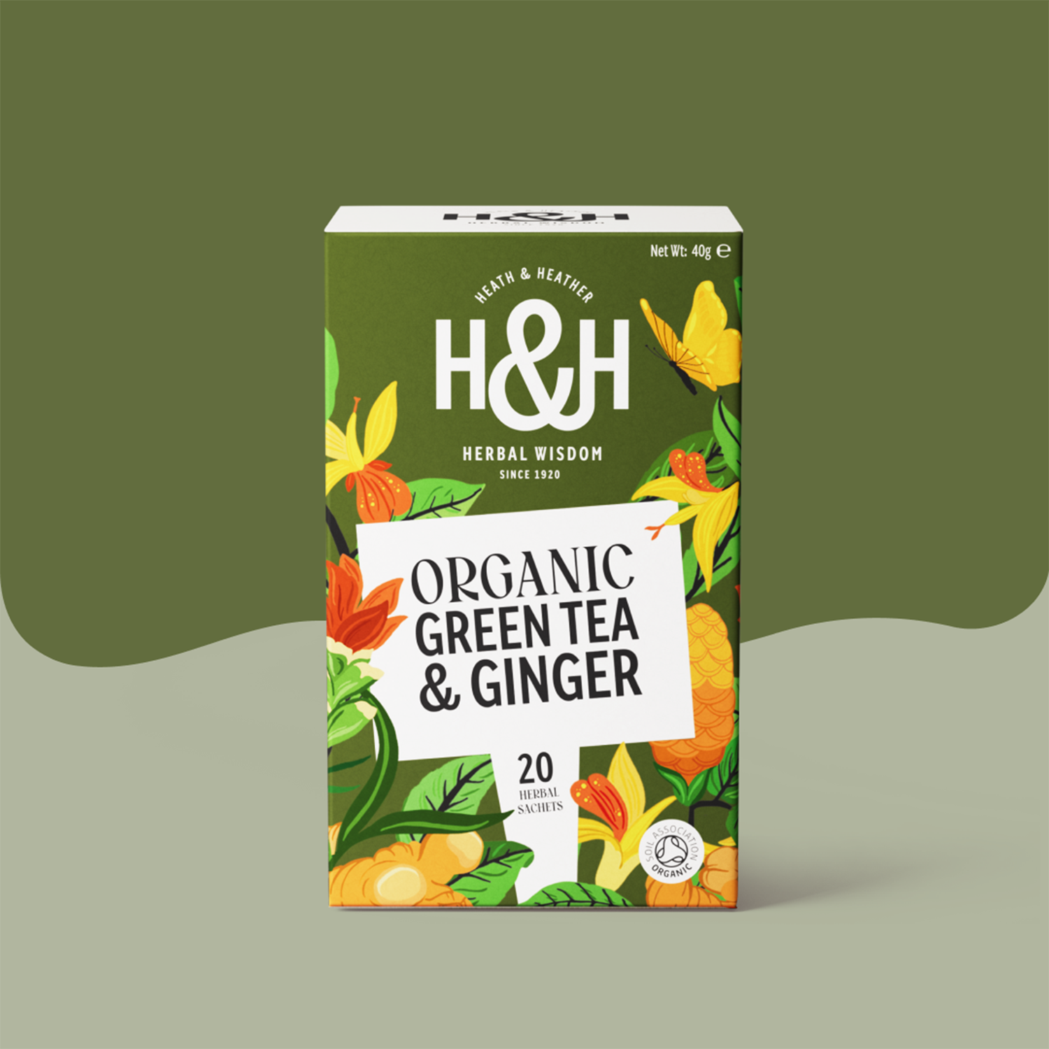 H&H Green Tea & Ginger Herbal Tea