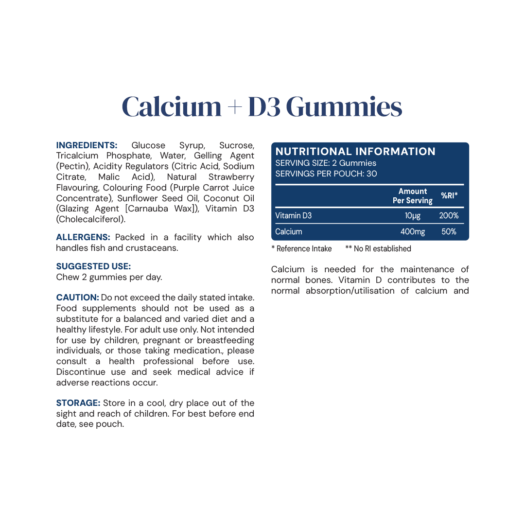 Calcium + D3 Gummies