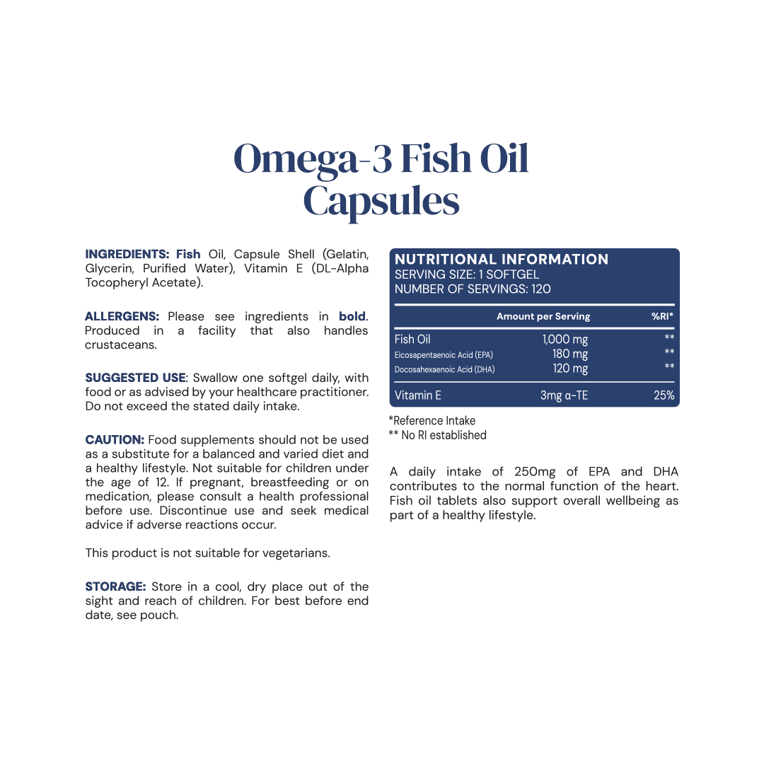 Omega-3 Fish Oil - 1000mg