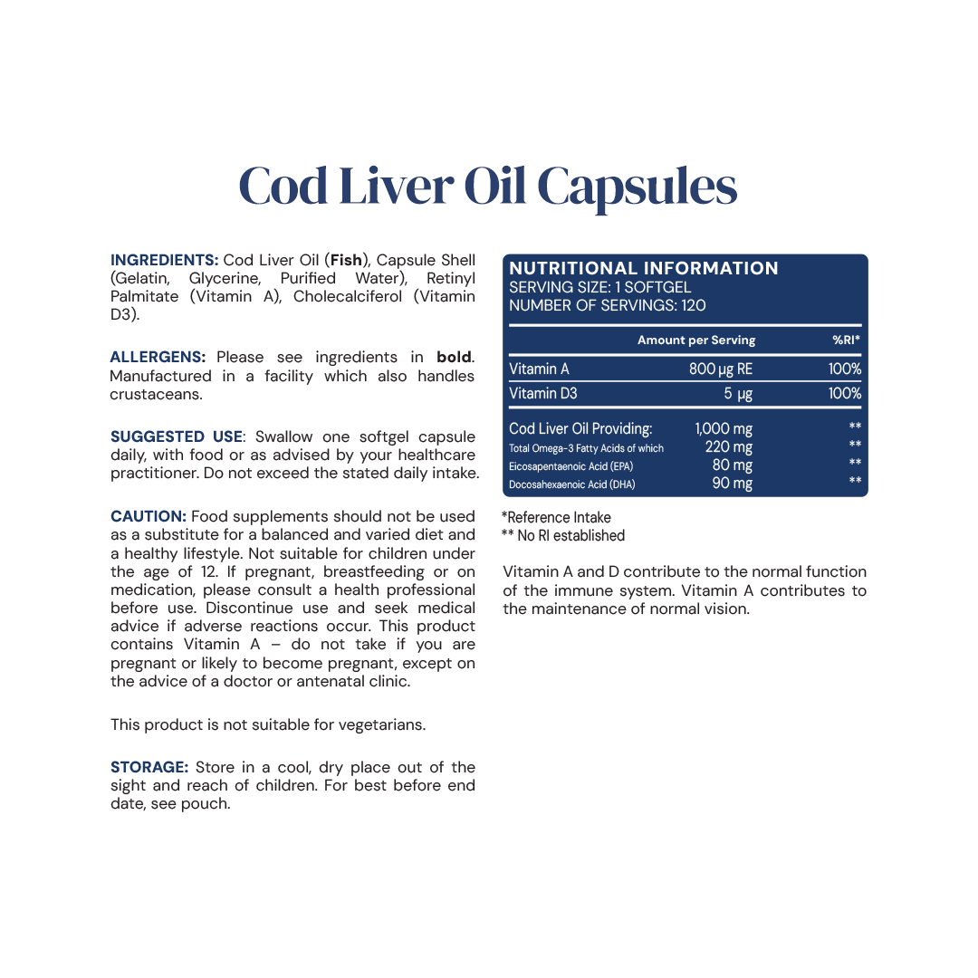 Cod Liver Oil - 1000mg