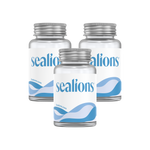 Sealions Reusable Glass Vitamin Jar